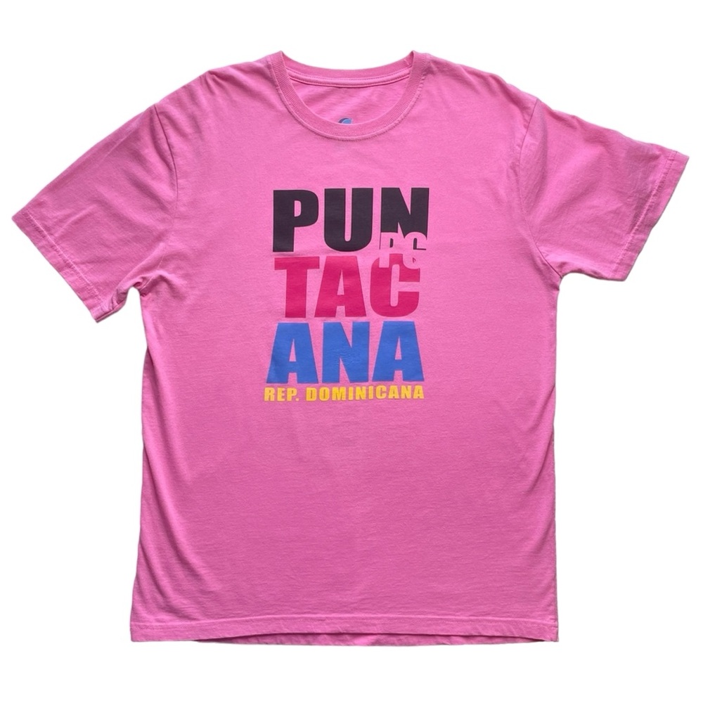 Punta Cana Dominican Republic Graphic T-Shirt Cotton Souvenir Travel Tee Size L